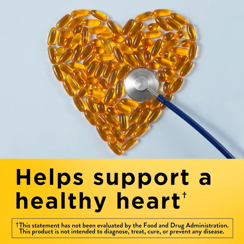 Nature Made Fish Oil Omega 3 Supplements 1200mg Softgels Omega 3 Fish Oil for Healthy Heart Support 100 Softgels 50 Day Supply - Image 2