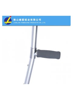 Generic Lightweight forearm crutch in durable anodized aluminum with a soft, comfortable hand grip  - Image 3