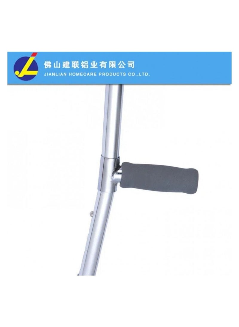 Generic - Lightweight forearm crutch in durable anodized aluminum with a soft, comfortable hand grip - Image 1