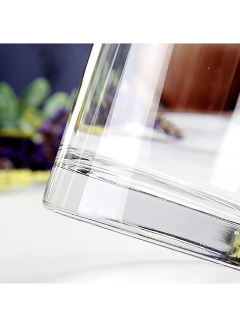 مادو جاليري مجموعة مزهريات أسطوانية زجاجية من مادو جاليري، مكونة من ٤ قطع، حاملات زهور وشموع مزخرفة للمنزل أو حفل الزفاف | خيارات الشموع العائمة والعمودية متوفرة (مجموعة من ٤ قطع). - Image 5