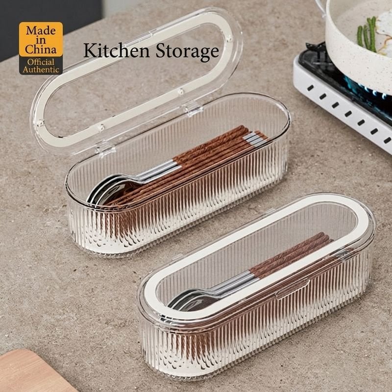 MET Dustproof Chopstick Holder with Lid, Simple Drainage Design for Western  Restaurants - Image 1