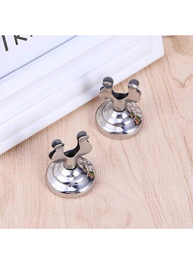 Generic Place Card Holder 6Pcs Paper Menu Stand Table Number Holder Table Memo Holder Clip Photo Holder For Wedding Party Decorations Food Labels For Party Buffet Stainless Steel Silver  - Image 3