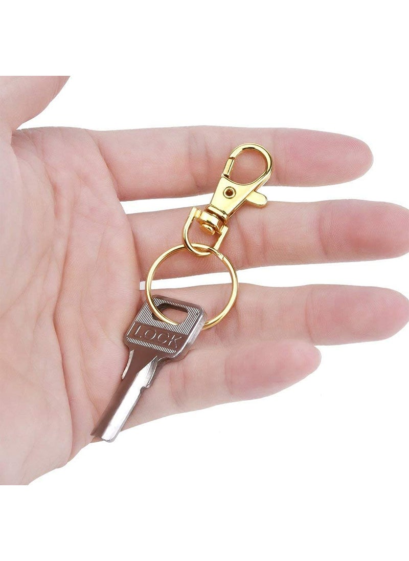 DIY Crafts Diy Crafts 13602 Rings for Keychain Lanyard Hanging Nail Files, Label Tags, Foldable Scissors, Keys & Other Small Things, Pack of 80, Gold (Multicolor)  - Image 5