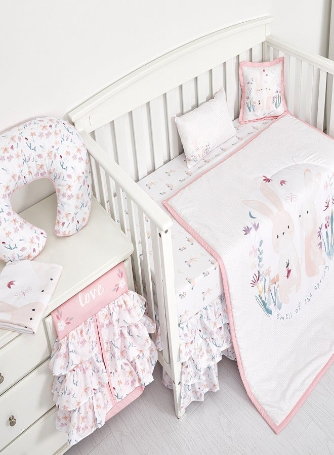 بيلانينا طقم مفروشات أطفال بوليستر أنيق من بيلانينا، لحاف مطبوع رقمي، وملاءة سرير، وتنورة سرير - Image 2