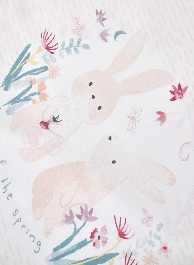 بيلانينا طقم مفروشات أطفال بوليستر أنيق من بيلانينا، لحاف مطبوع رقمي، وملاءة سرير، وتنورة سرير - Image 5