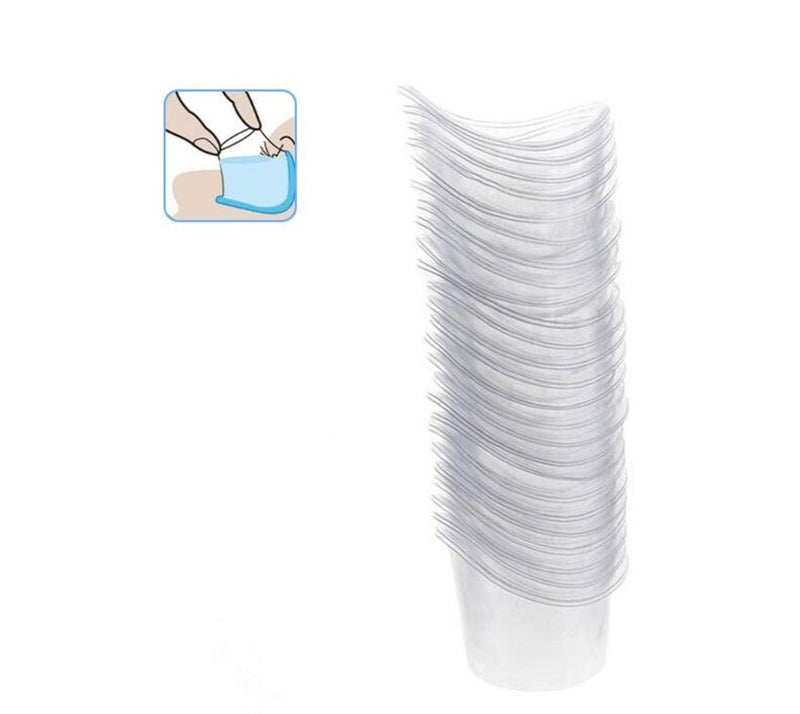 65 Pcs 5ml Disposable Eye Wash Cups Portable Plastic Measuring Cup Eye Flush Cleaning Cups