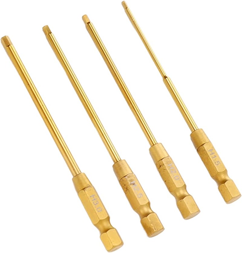 مجموعة مفكات براغي سداسية 4 في 1 من الفولاذ عالي السرعة لإصلاح سيارات RC والطائرات المروحية والطائرات بدون طيار والقوارب - Image 4