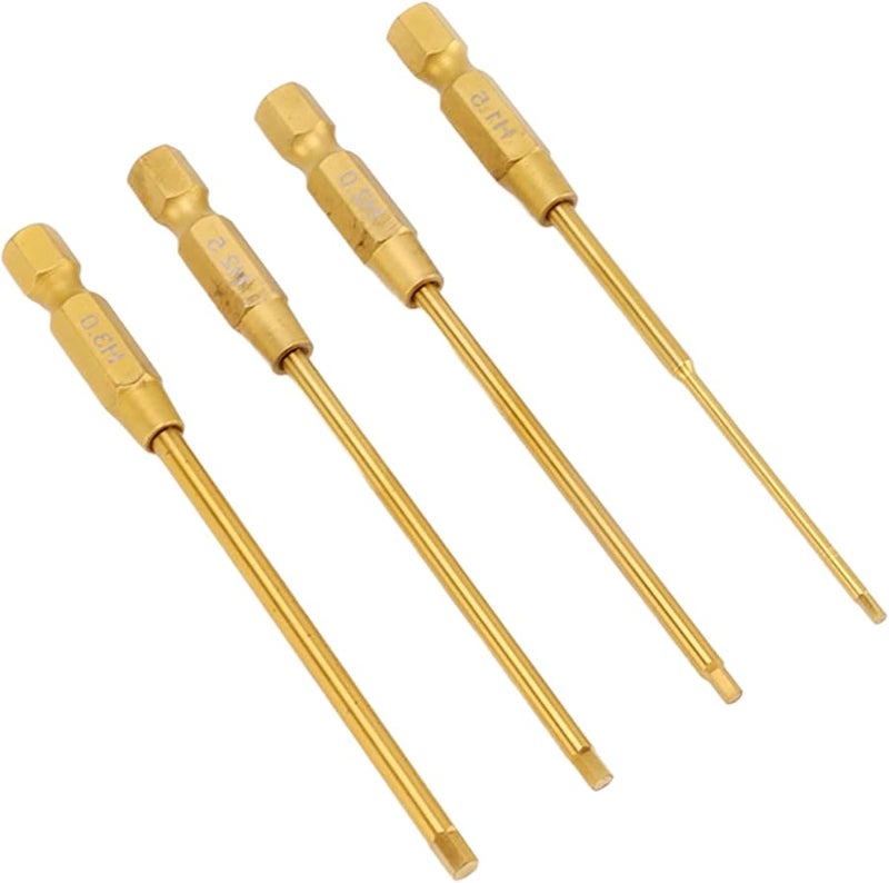 مجموعة مفكات براغي سداسية 4 في 1 من الفولاذ عالي السرعة لإصلاح سيارات RC والطائرات المروحية والطائرات بدون طيار والقوارب - Image 2