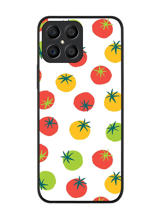 Stylizedd Rugged Black edge case for Honor X8 Slim fit Soft Case Flexible Rubber Edges Anti Drop TPU Gel Thin Cover - Different Tomatoes - Image 1