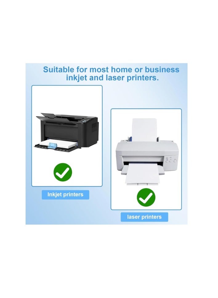 Kalon - A4 110Gsm Matte Pvc Sticker inkjet waterproof 50 sheets Matte White Paper For Shipping Address Labels, - Image 1