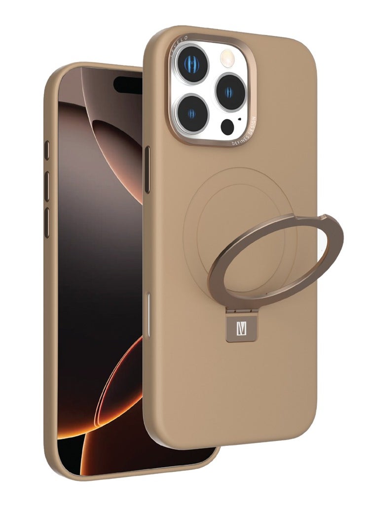 ليفيلو غطاء Levelo Iris Pro المعدني المصنوع من السيليكون السائل لسلسلة iPhone 15  - Image 1