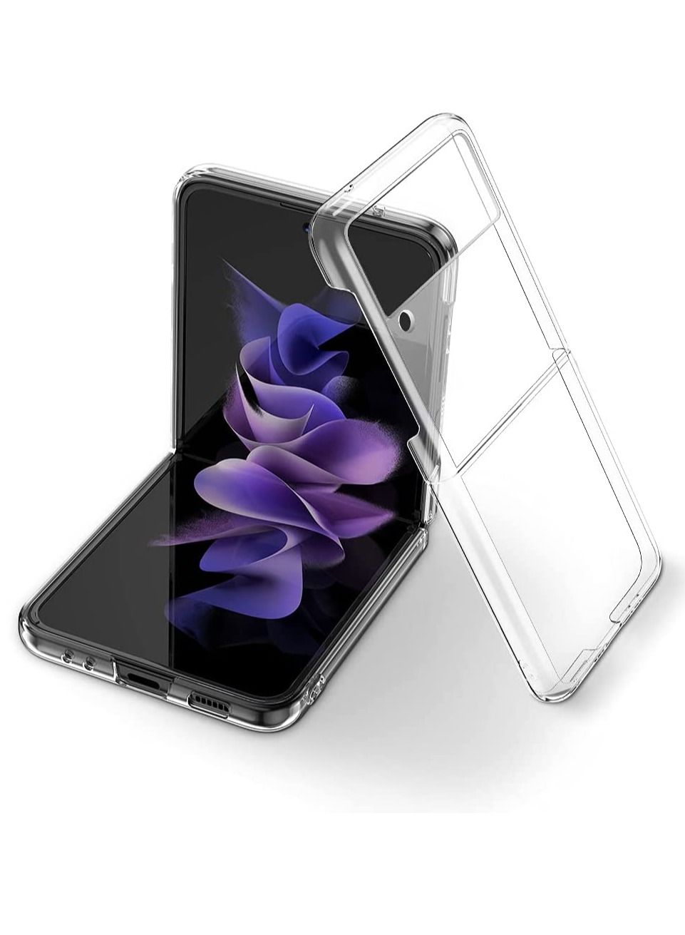 JOMILA Ultra-Thin Hard Transparent Premium PC Lightweight Protective Phone Cover for Samsung Galaxy Z Flip 3 5G 2021