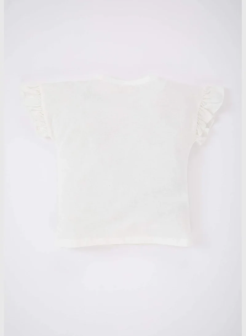 DeFacto BabyGirl Bike Neck Knitted Short Sleeve Body