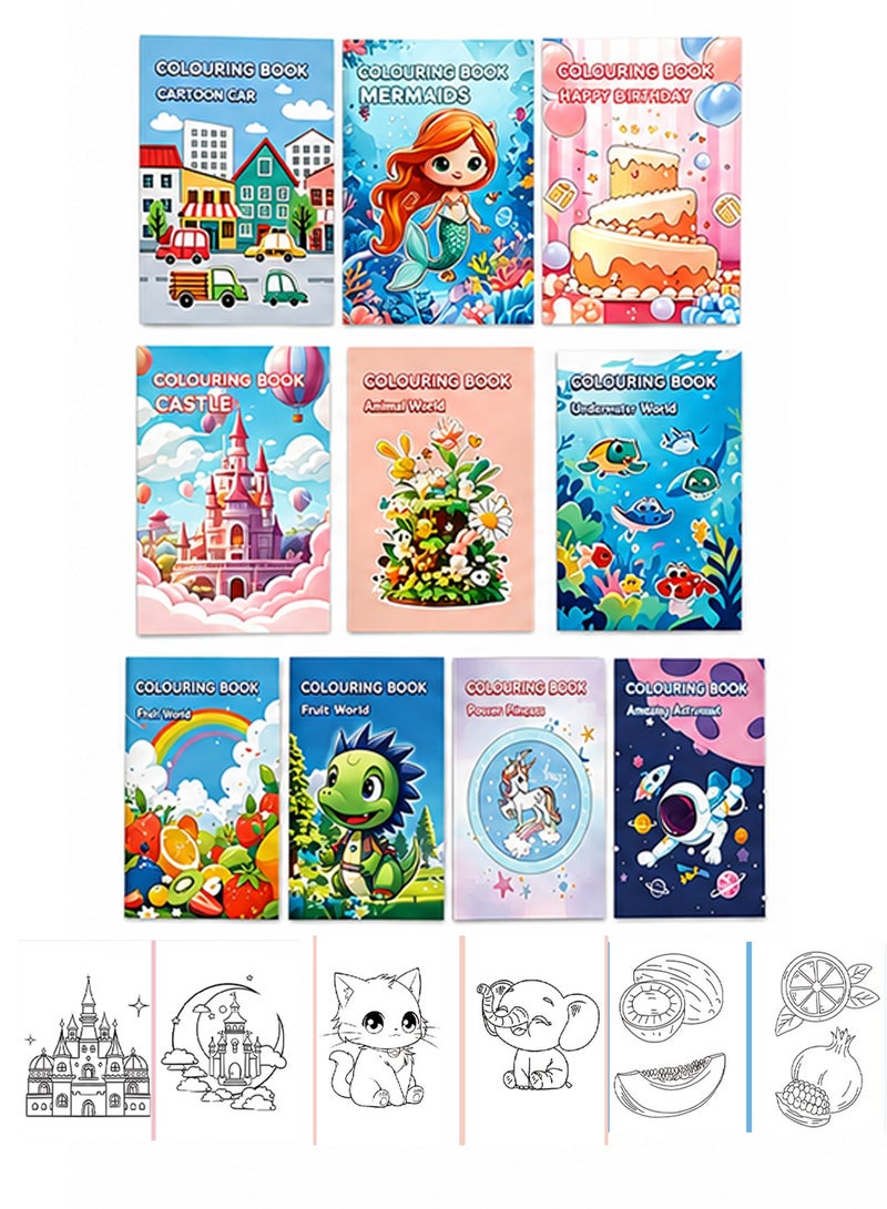 Splendors 10 Pieces Coloring Books For Kids Classroom Activity Children Early-education Toys Perfect Gift - Image 1