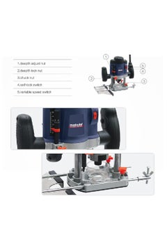 ANYM ANYM Professional Electric Wood Trimmer Router 8mm Diameter 1200W  - Image 4