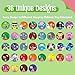 SpriteGru Alphabet Learning Toy ABC Letters Numbers Animals Sight Words Spinning Game 36 PCS Montessori Educational Round Cards for Toddlers Kids 35 - Image 4