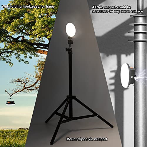 IODOO 10000mAh 30W Rechargeable Camping Light with Remote 2500LM 2700/4000/6500K LED Camping Lantern Portable Camping Light IP65 Waterproof Tent Light Power Failure Emergency Survival Kits - Image 5