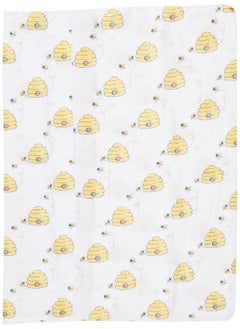 hudson baby Hudson Baby Unisex Baby Cotton Flannel Burp Cloths, Bee, One Size  - Image 3