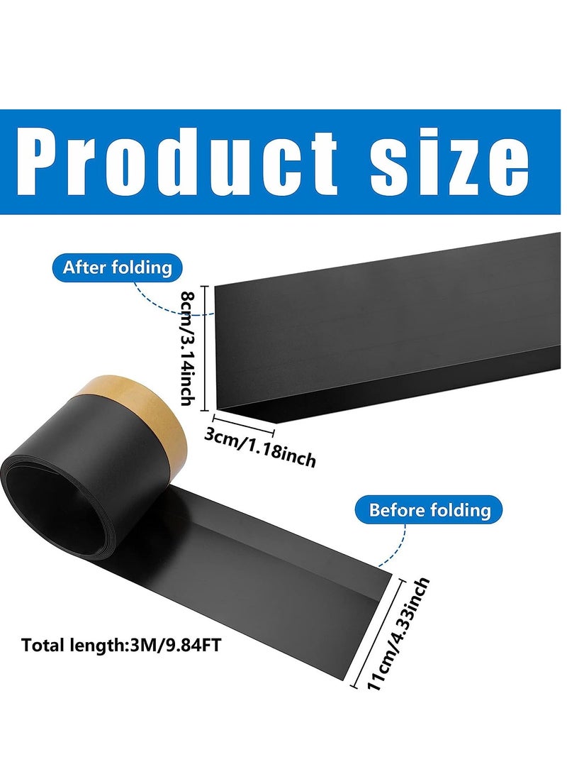 SYOSI 118" Cuttable Under Couch Bed Blocker Toy Blockers for Pets Stop Things from Going Sofa and Other Furniture Hard Surface Floors Only (Black) - Image 5