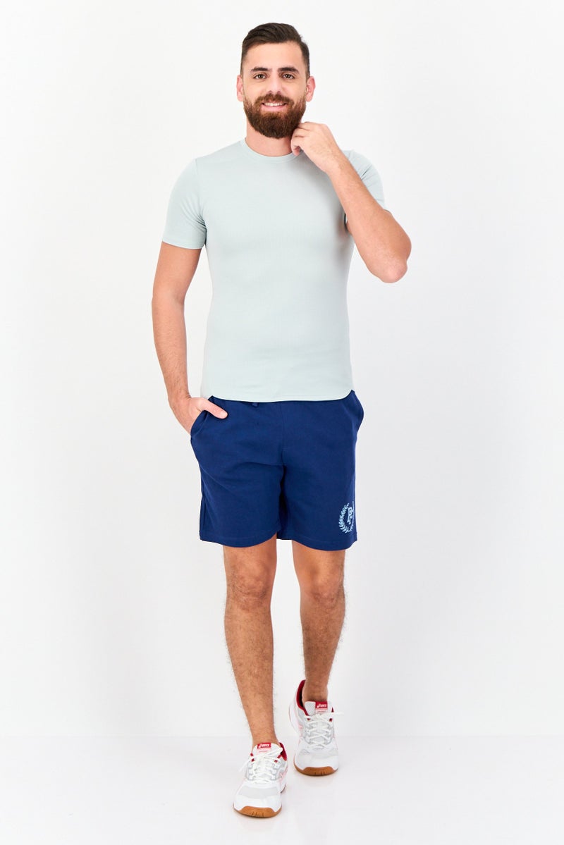 Paul Frank Men Graphic Print Basic Shorts, Navy Blue - Image 4