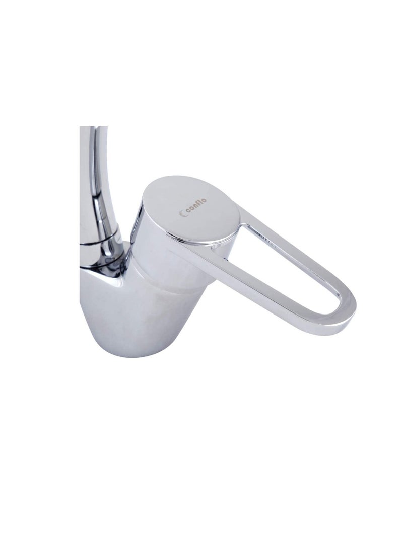 Conflo Chrome Plate (CP) Sink Mixer with 360 Rotating Kitchen Faucet High Spout Designed for Cold & Hot Water – CF2243 - Image 2