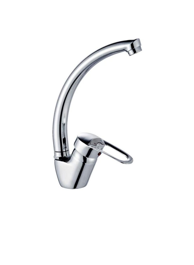 Conflo Chrome Plate (CP) Sink Mixer with 360 Rotating Kitchen Faucet High Spout Designed for Cold & Hot Water – CF2243 - Image 1