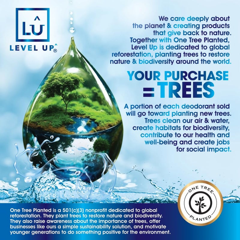 Level Up مزيل عرق ليفل أب للأولاد: خالي من الألمنيوم، خالي من الكحول، خالي من البارابين، حماية من الروائح لمدة 24 ساعة، رائحة نظيفة ومنعشة، للأطفال والمراهقين، صنع في الولايات المتحدة - Image 5