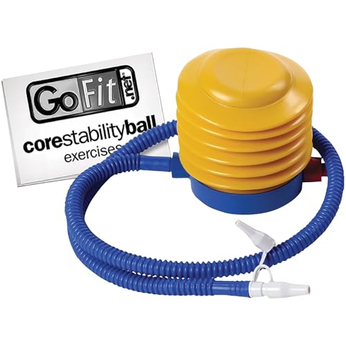 GoFit GF55BALL Red Exercise Ball w/Pump, 21.6 (GF-55BALL) - Image 4