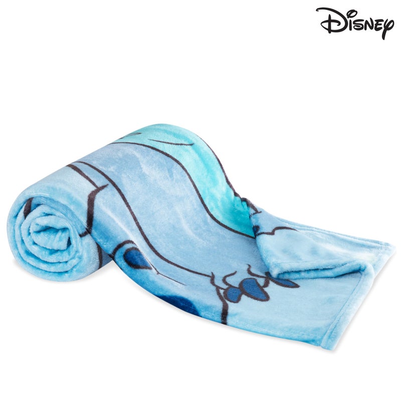 Disney Disney Stitch Fleece Blanket Super Soft Blanket Throw Bed Accessories 150 x 130 Sofa Throw Bed Blankets Baby Yoda Gifts (Light Blue Stitch) - Image 4