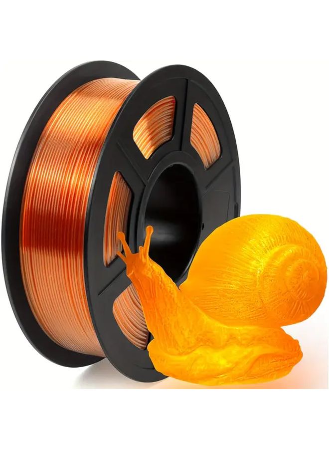 PETG Clear Orange Filament 1 75 Mm High Transmittance Transparent 3D Printer Filament 0 25 Kg 0 55 Lb Spool - Image 3