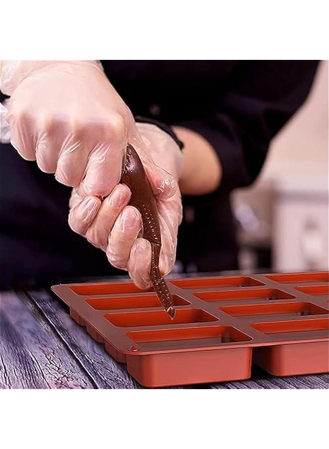 Silicone Mini Loaf Baking Pan for Kids' Sandwich Crusts (Red, 12 Cavities) - Image 5