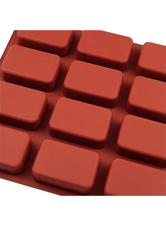Silicone Mini Loaf Baking Pan for Kids' Sandwich Crusts (Red, 12 Cavities) - Image 3