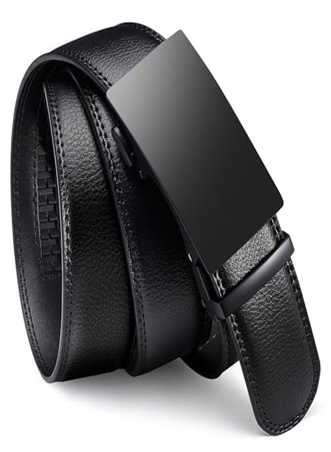 Airkit Men's Ratchet Leather Belt - Heavy Duty Adjustable Dress & Casual Belt - Image 1