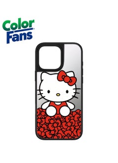 Reflective Mirror with Red and White Hello Kitty Design