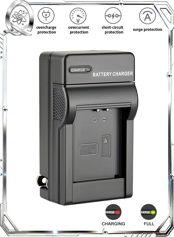 Quantum Battery Charger, Mini Battery Charger Kit, Battery Charger for Canon LC-E10 LC-E10C LC-E10E Batteries for Canon EOS Rebel T7 T6 T5 T3 T100 4000D 3000D 2000D 1500D 1300D 1200D 1100D Cameras Battery Quick Chargers with Power Supply Cord - Image 1