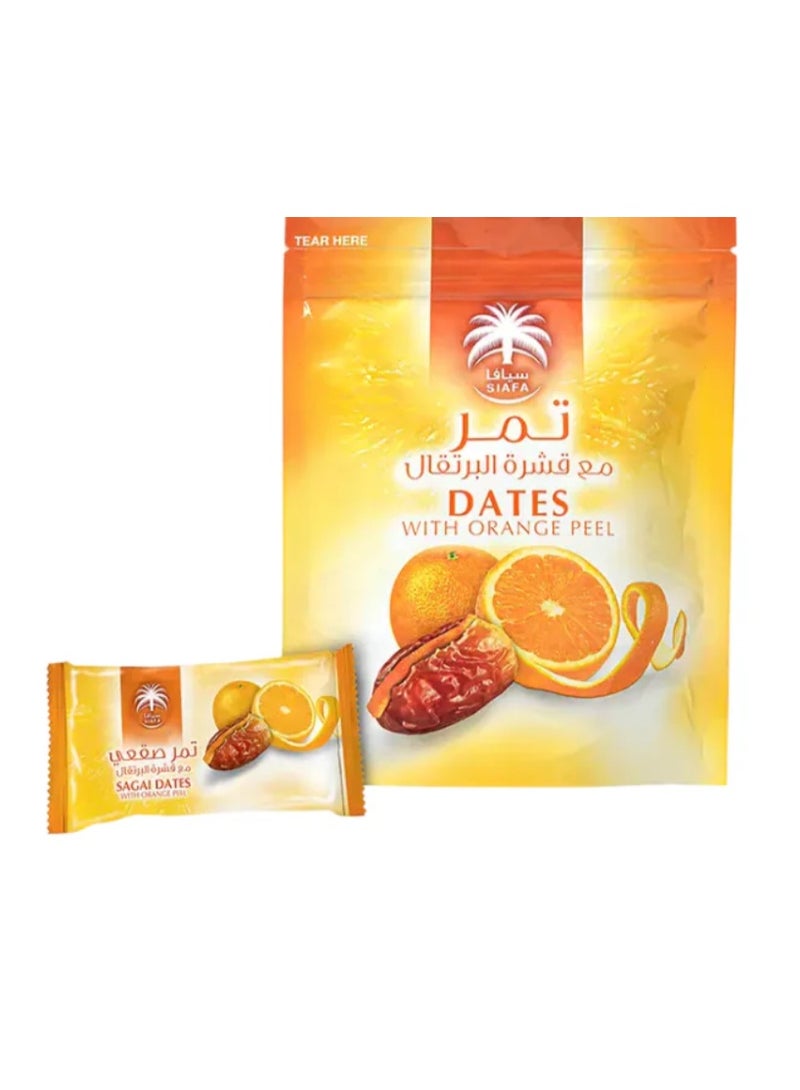 Siafa Premium Dates with Orange Peel – 100g – Natural Fusion of Sweet Dates and Zesty Citrus - Image 1