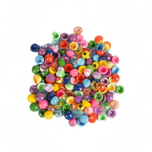 ArtCreativity 125 Inch Rubber Poppers Mix for Kids Bulk Pack of 72 PopUp Half Ball Toys Fun Assorted Designs and Colors Old School Retro 90s Toys Birthday Party Favors and Treat Bag Fillers - Image 1