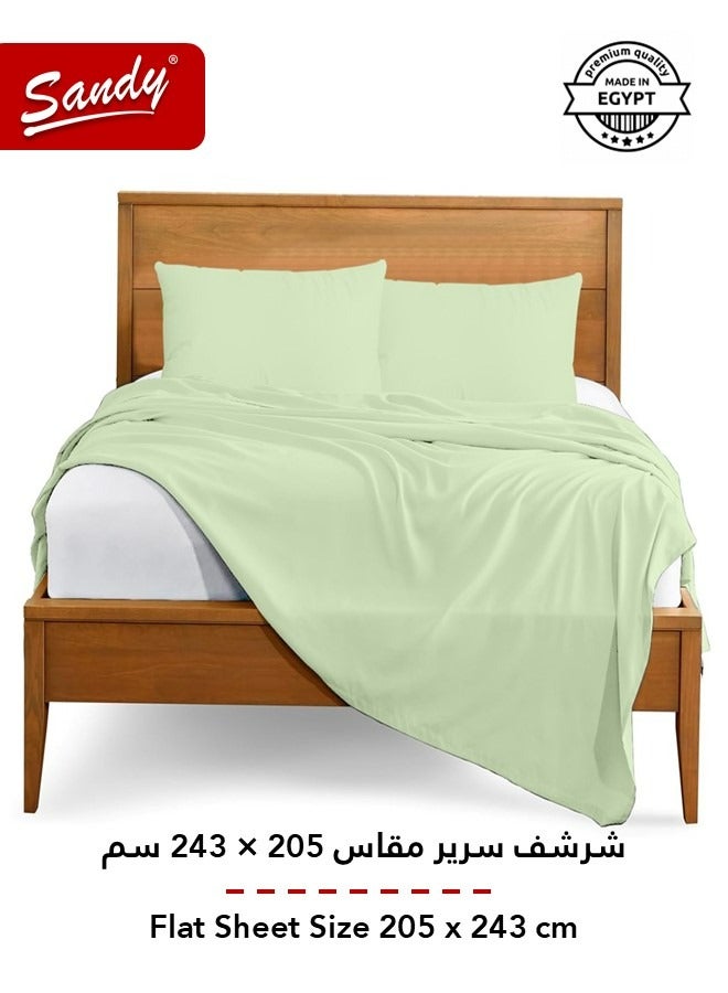 ساندي طقم شرشف سرير ساندي فاخر بجودة الفنادق مع أغطية وسادة، طقم من 3 قطع، شديد النعومة وجيد التهوية وبارد, مقاس دبل مفرد ونص 243 × 205 سم, جرين تي - Image 3