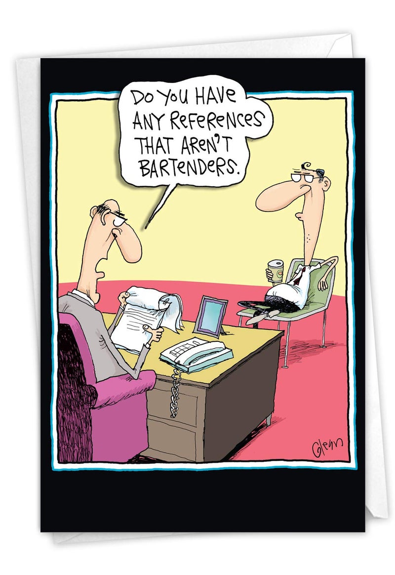 NobleWorks - 1 Funny Graduation Card with Envelope - Cartoon Humor Card for Graduate, College or High School - Do Your Laundry 3942 - Image 1