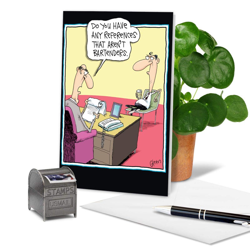 NobleWorks - 1 Funny Graduation Card with Envelope - Cartoon Humor Card for Graduate, College or High School - Do Your Laundry 3942 - Image 3