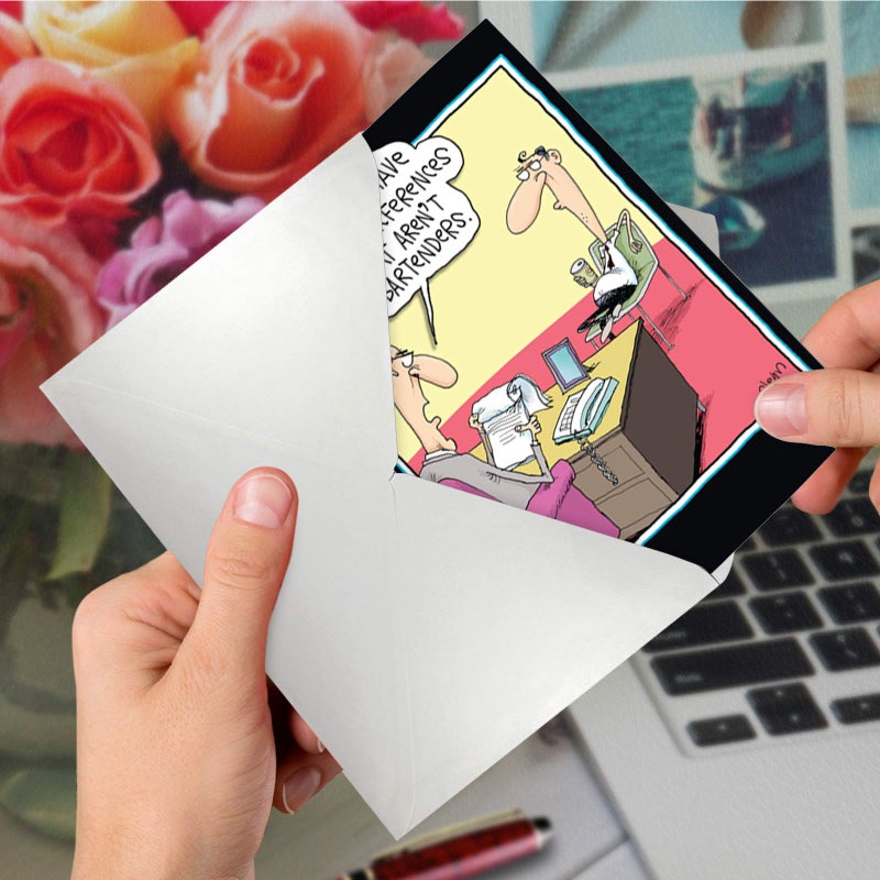 NobleWorks - 1 Funny Graduation Card with Envelope - Cartoon Humor Card for Graduate, College or High School - Do Your Laundry 3942 - Image 5