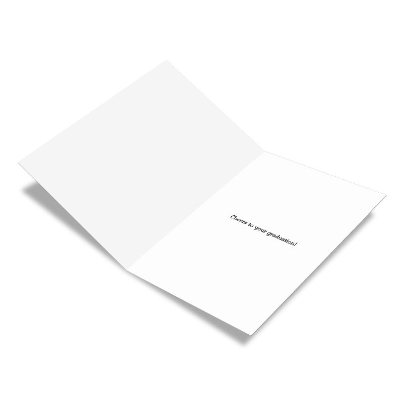 NobleWorks - 1 Funny Graduation Card with Envelope - Cartoon Humor Card for Graduate, College or High School - Do Your Laundry 3942 - Image 2