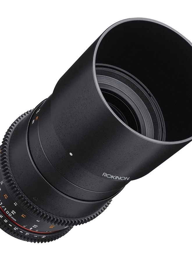 Rokinon Cine DS 100mm T3.1 ED UMC Full Frame Telephoto Macro Cine Lens for Sony E Mount (FE) Interchangeable Lens Cameras  - Image 1