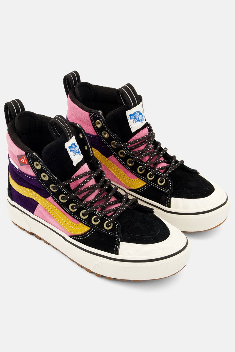 VANS أحذية التزلج النسائية عالية القطع مع رباط، مجموعة سوداء - Image 1