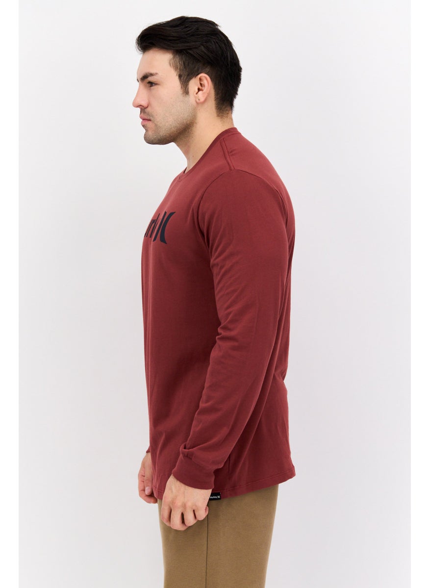 Men Sportswear Fit Long Sleeves Outdoor T-shirt, Burnt Maroon - pzsku/Z2E07705C5C9D56AFA082Z/45/_/1737641854/69866302-b865-49d9-ac7d-ec950520ea25