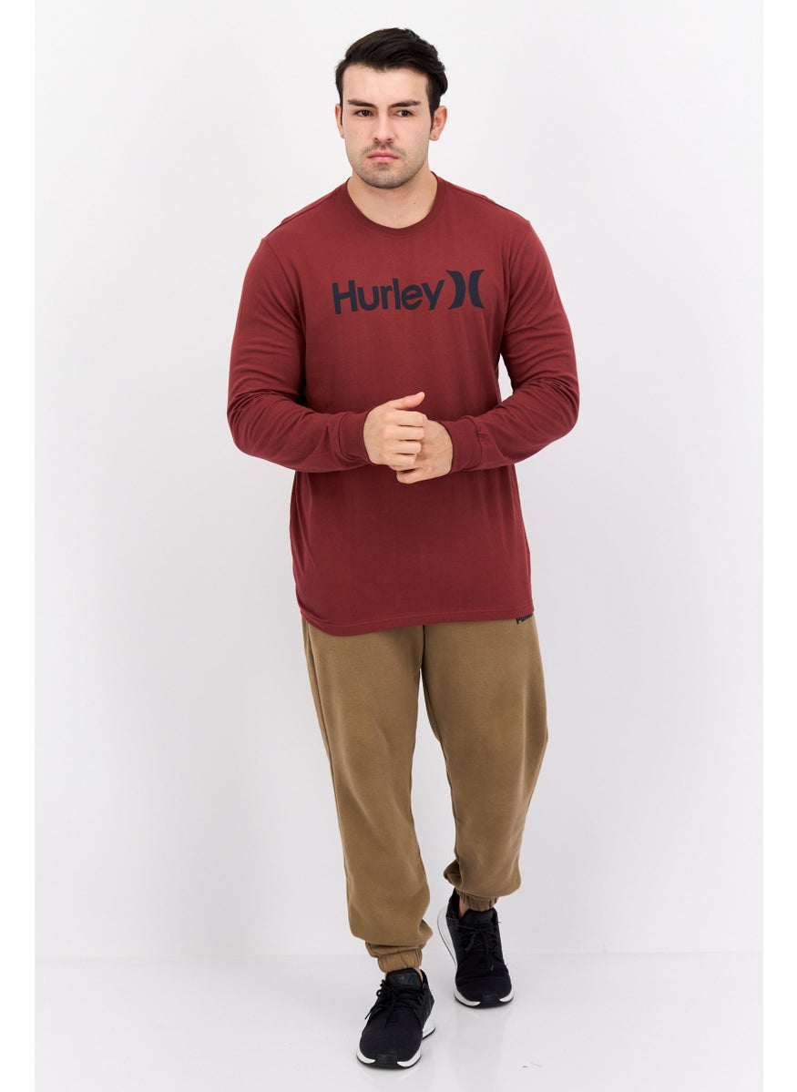 Men Sportswear Fit Long Sleeves Outdoor T-shirt, Burnt Maroon - pzsku/Z2E07705C5C9D56AFA082Z/45/_/1737641863/a6436ee8-9498-44ac-a00b-382df1ff0ba4