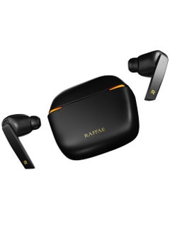 RAFFAE R100 TWS Bluetooth Gaming Earphones Wireless Stereo Earbuds Noise Reduction, Mini Sports Headset, Low Latency, RBG Light with Microphone- Black  - Image 3