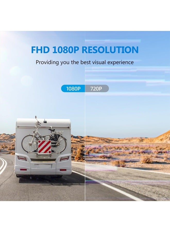 DVKNM كاميرا احتياطية لاسلكية شمسية مغناطيسية HD1080P تركيب DIY خلال 3 دقائق DVR شاشة IPS 7" نظام كاميرا عكسية قابلة لإعادة الشحن لسحب مقطورة الخيل أو مقطورات العجلات الخامسة/سيارة RV كامبر AP7 - Image 4