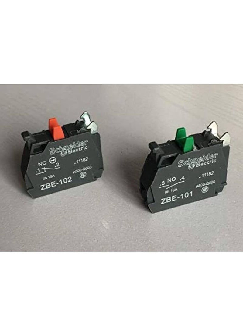 Schneider Electric Schneider Electric XB Contact Block 1NC ZBE-102 + 1NO ZBE-101  - Image 1