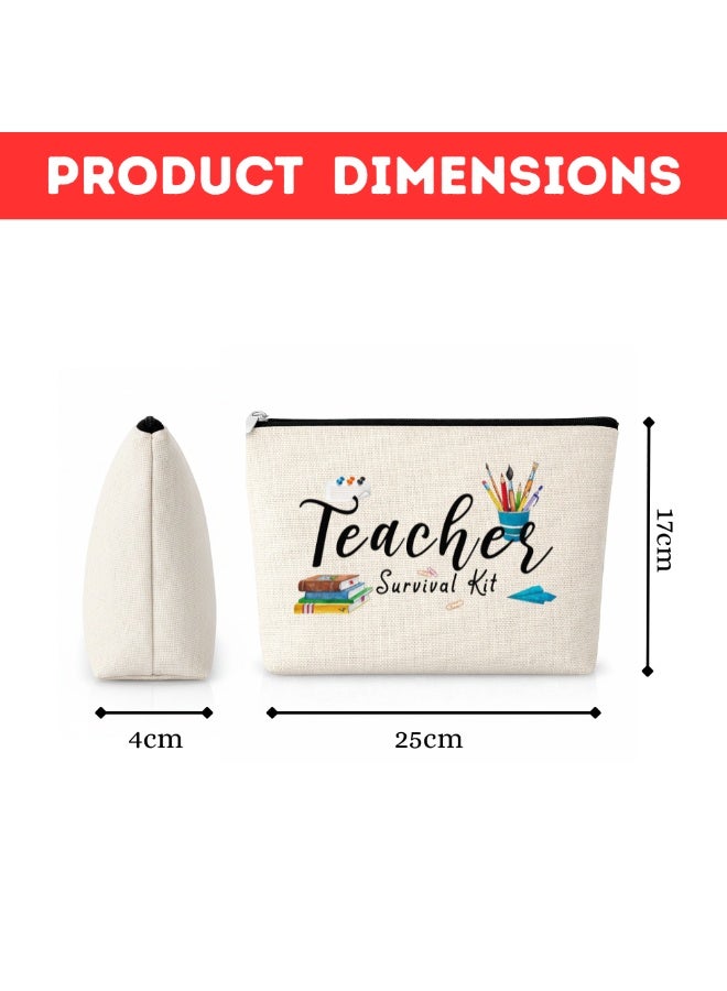 PRINTSHOP4ME Cosmetic bag gifts for Appreciation of Teachers on Teachers day Design 3 - Image 3